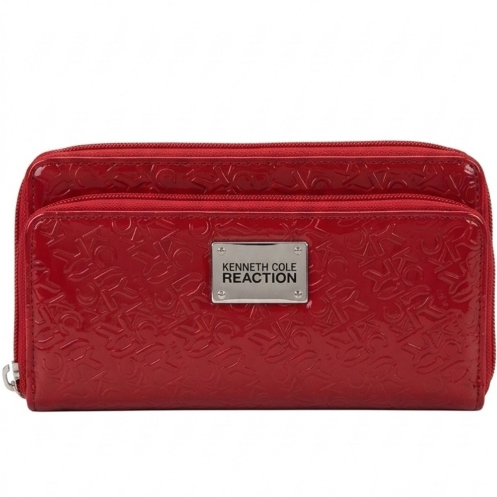 Kenneth Cole Reaction Embossed Red Wallet